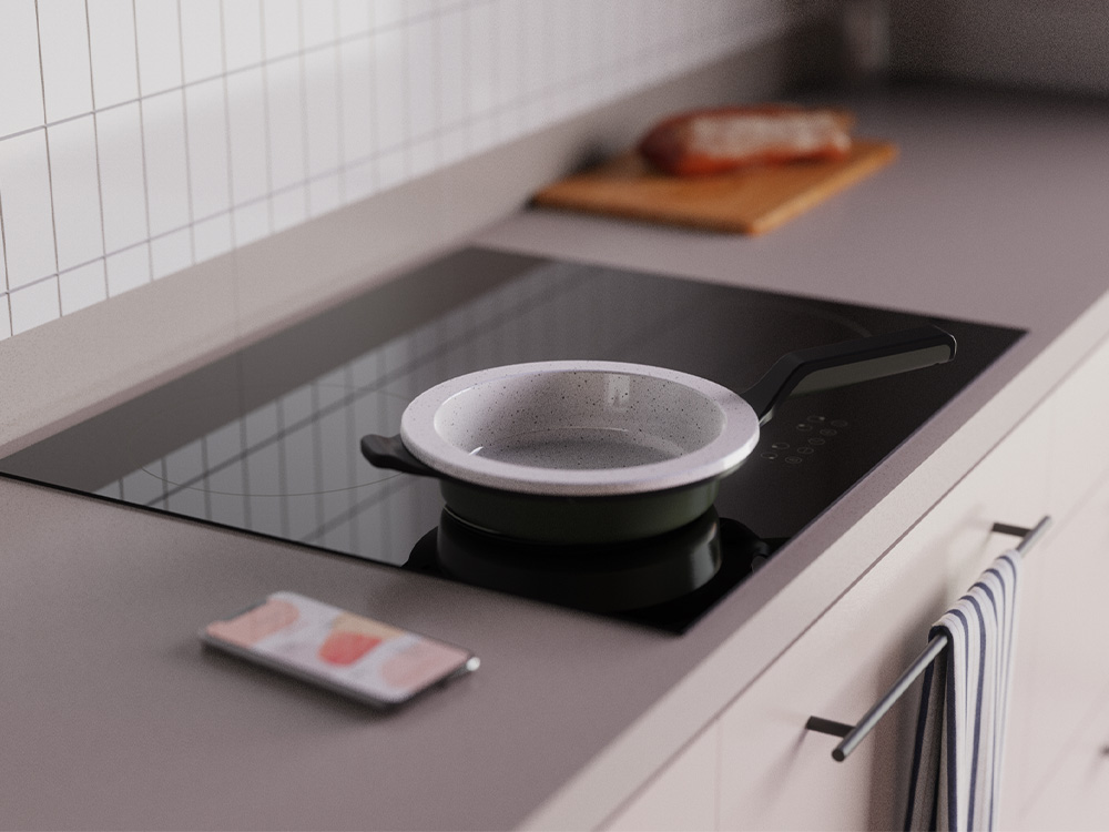 smart cooking pan design by Product Design Company speck design 